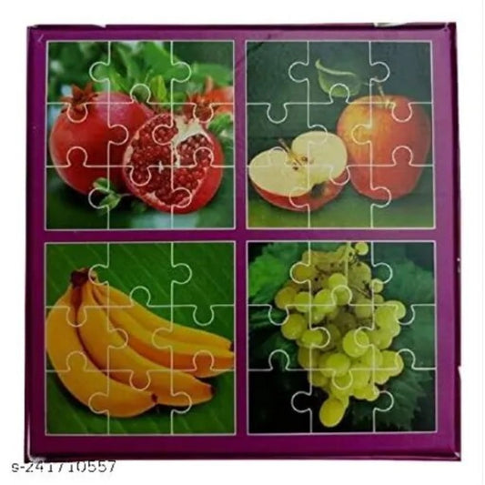 4_Pcs Set Fruits Puzzle | Cardboard | Educational Toys | 4+ Years
