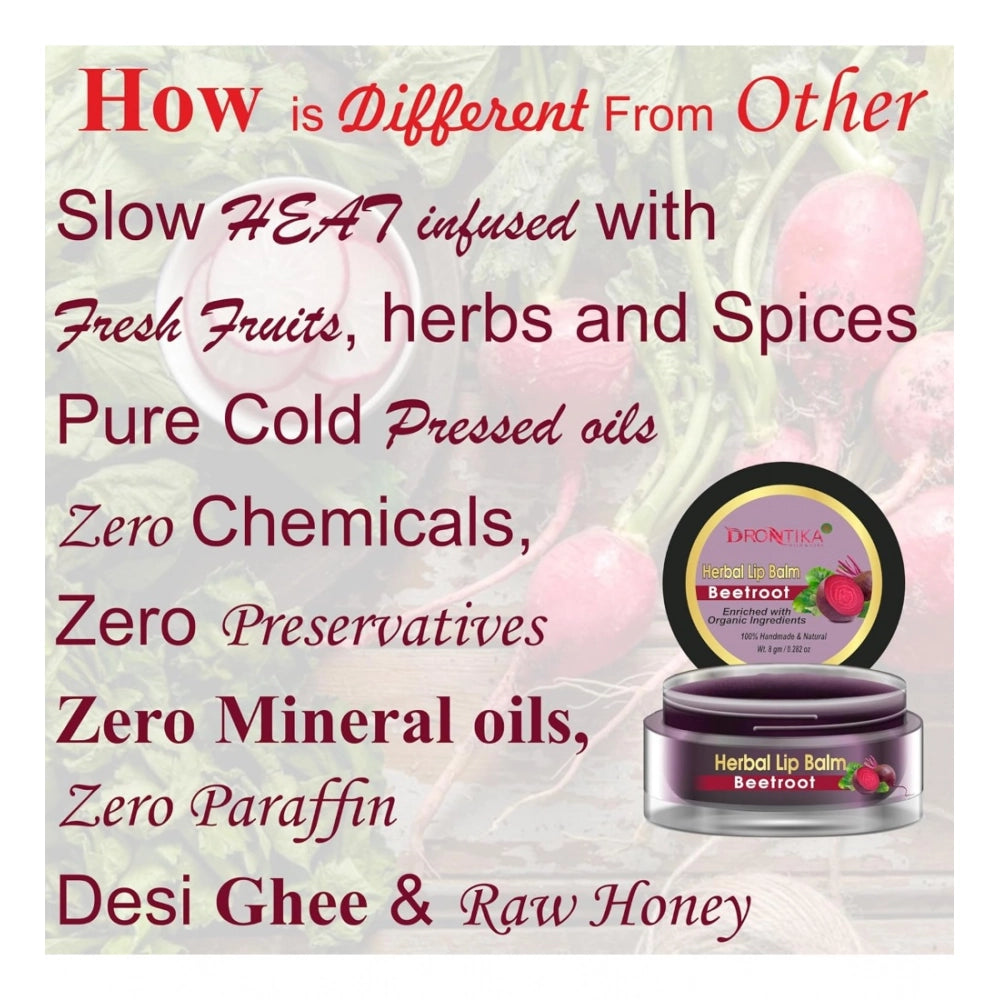 Generic Unisex Herbal Dark And Chapped Lips Beetroot Lip Balm Pack Of 2 (20gm)