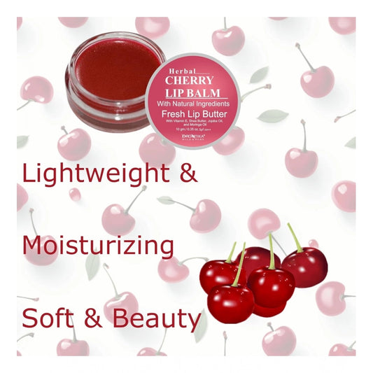 Generic Unisex Herbal Dark And Chapped Lips Beetroot & Cherry Lip Balm Pack Of 2 (20gm)