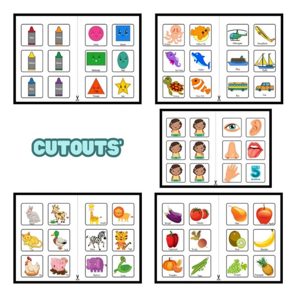 Generic Montessori Busy Book – Early Learning Activity Set (2–4 Years, Multicolor)