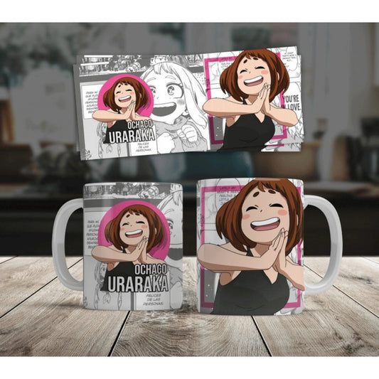 Generic Anime Ochaco Uraraka Ceramic Printed Coffee Mug (White)