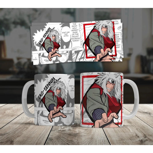 Generic Anime Jiraiya Ceramic Printed Coffee Mug (White)