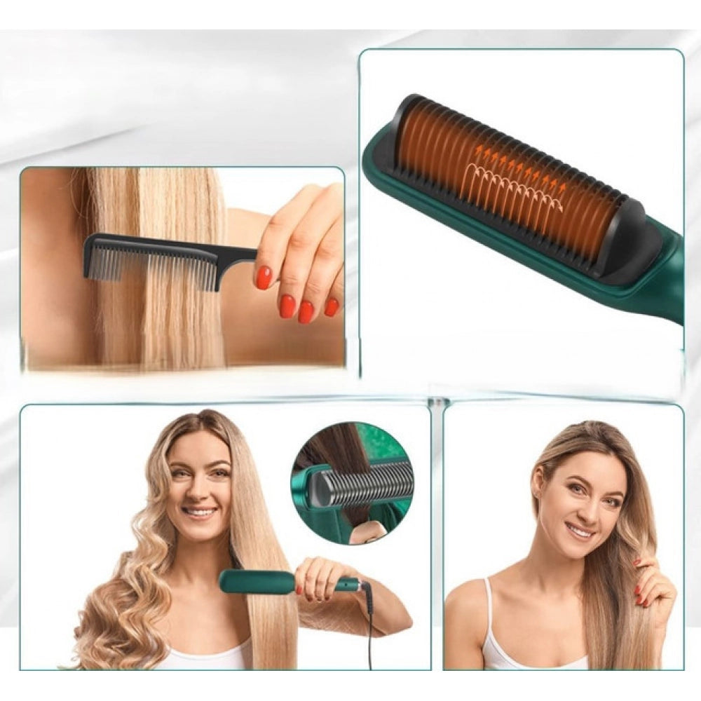 Generic Hair Straightener Comb (Green)