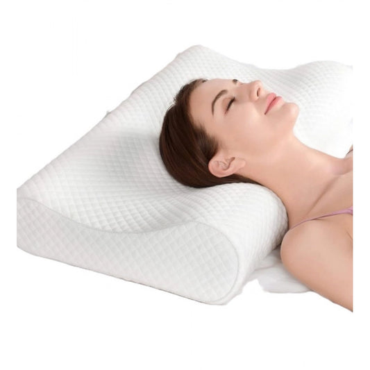 Generic Memory Foam Orthopedic Neck Pillow (White)