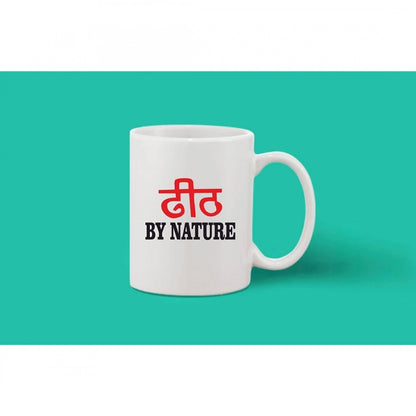 Generic Printed Ceramic Coffee Mug - 1 Pieces, White, 11oz