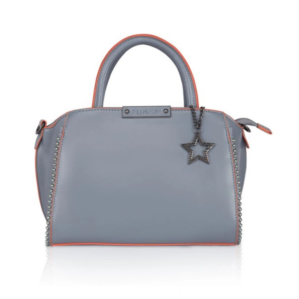 Women’s Faux Leather Beaded Handbag – Statement Style with Dual Handles