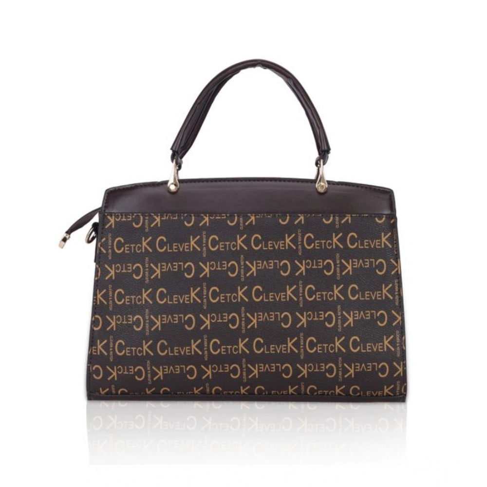 Women’s Printed Faux Leather Handbag – Elegant Everyday Carry