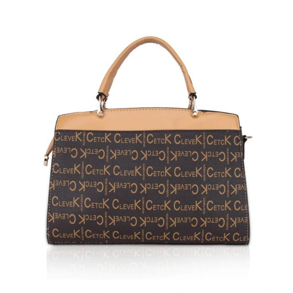 Women’s Printed Faux Leather Handbag – Elegant Everyday Carry