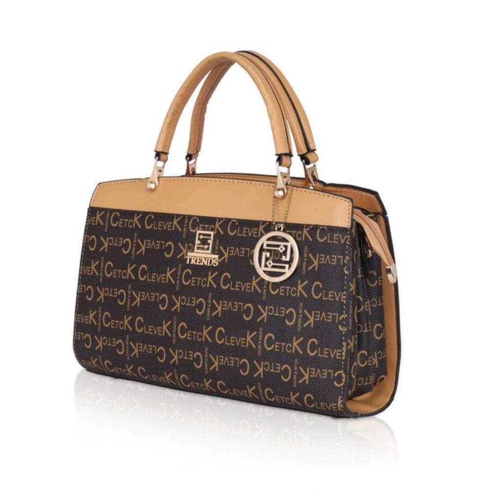 Women’s Printed Faux Leather Handbag – Elegant Everyday Carry