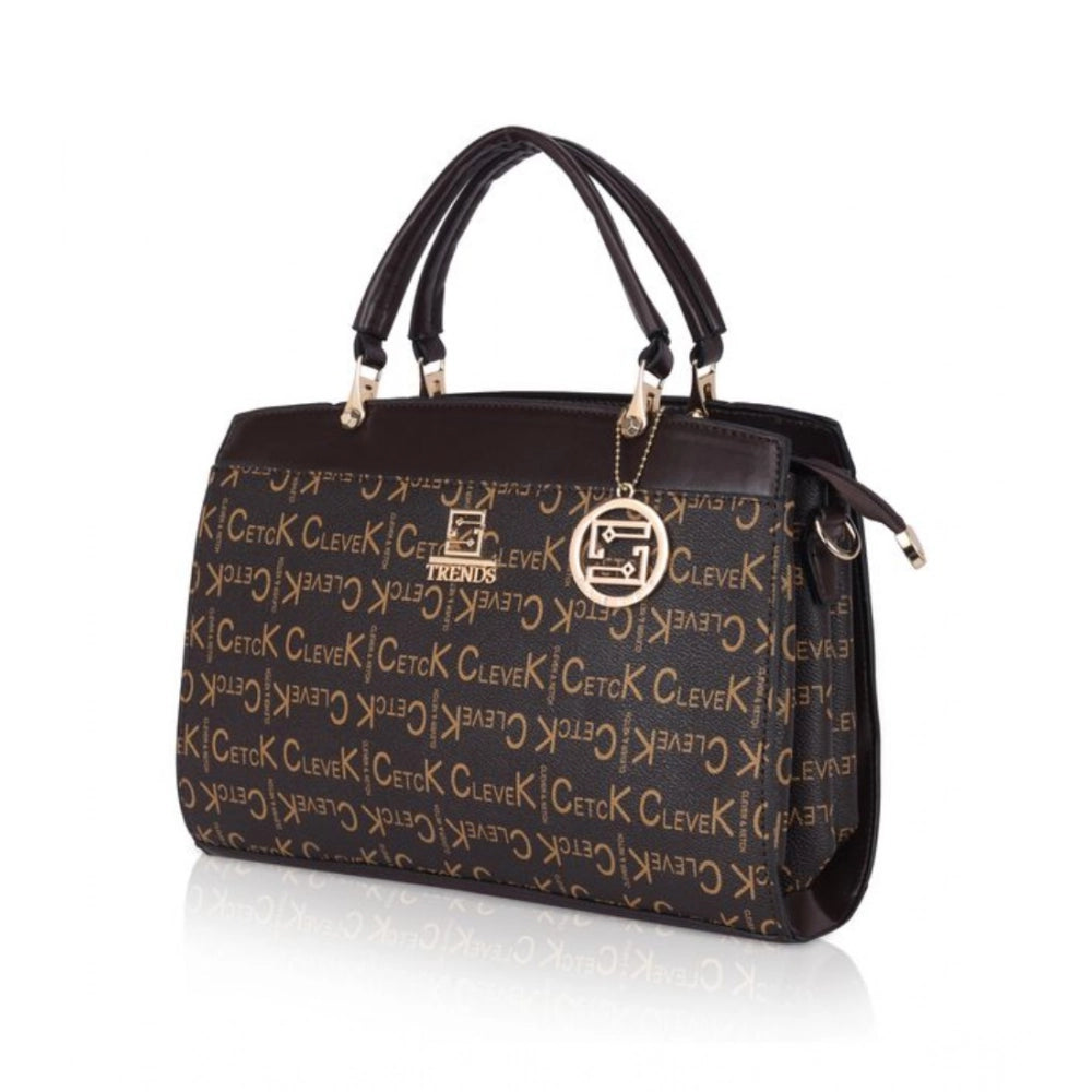 Women’s Printed Faux Leather Handbag – Elegant Everyday Carry