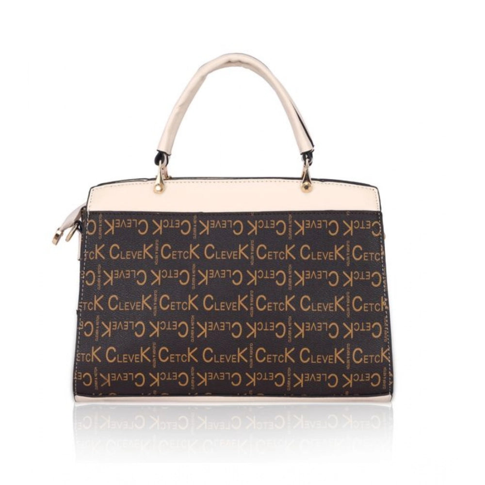 Women’s Printed Faux Leather Handbag – Elegant Everyday Carry
