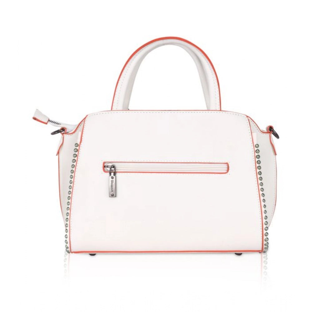 Women’s Faux Leather Beaded Handbag – Statement Style with Dual Handles