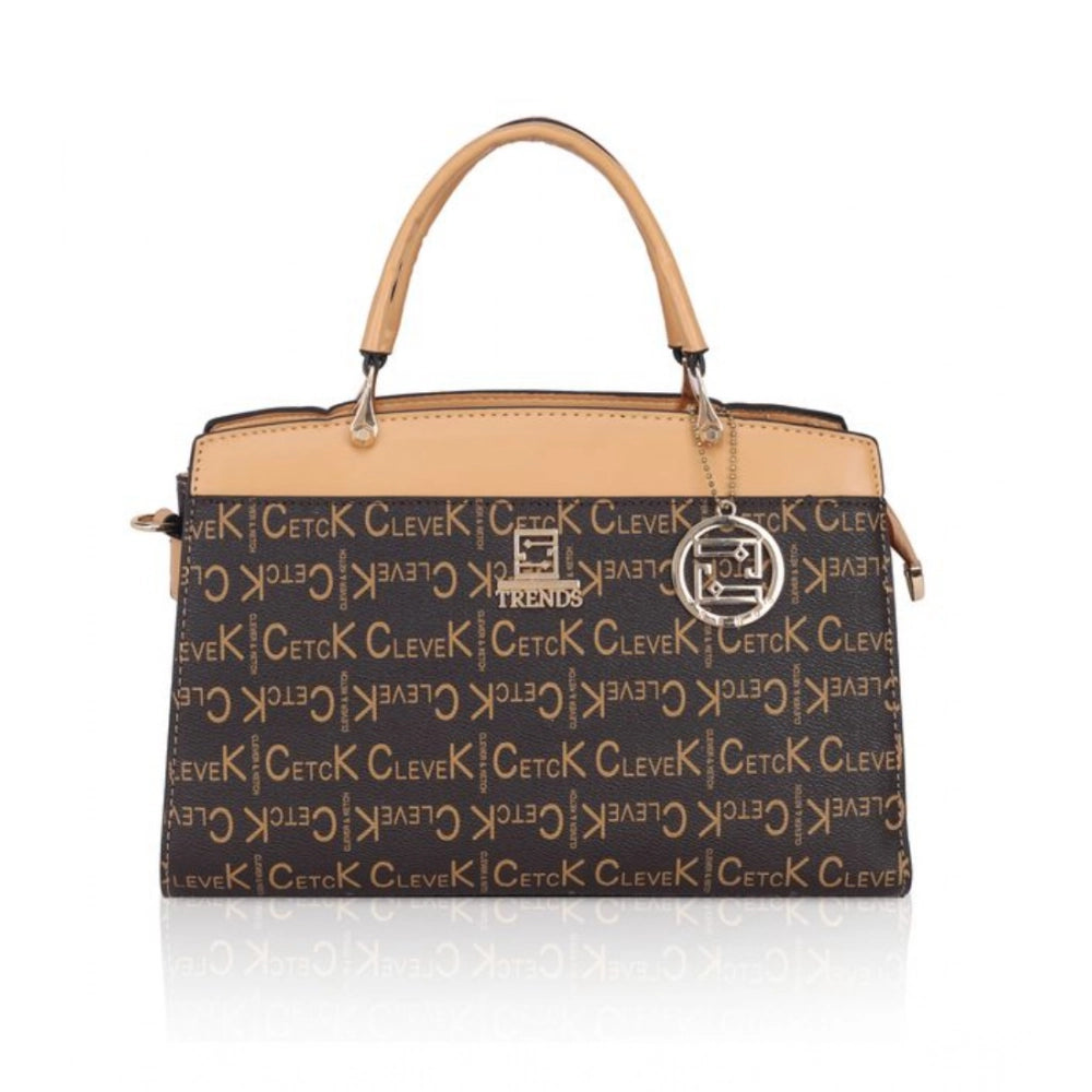 Women’s Printed Faux Leather Handbag – Elegant Everyday Carry