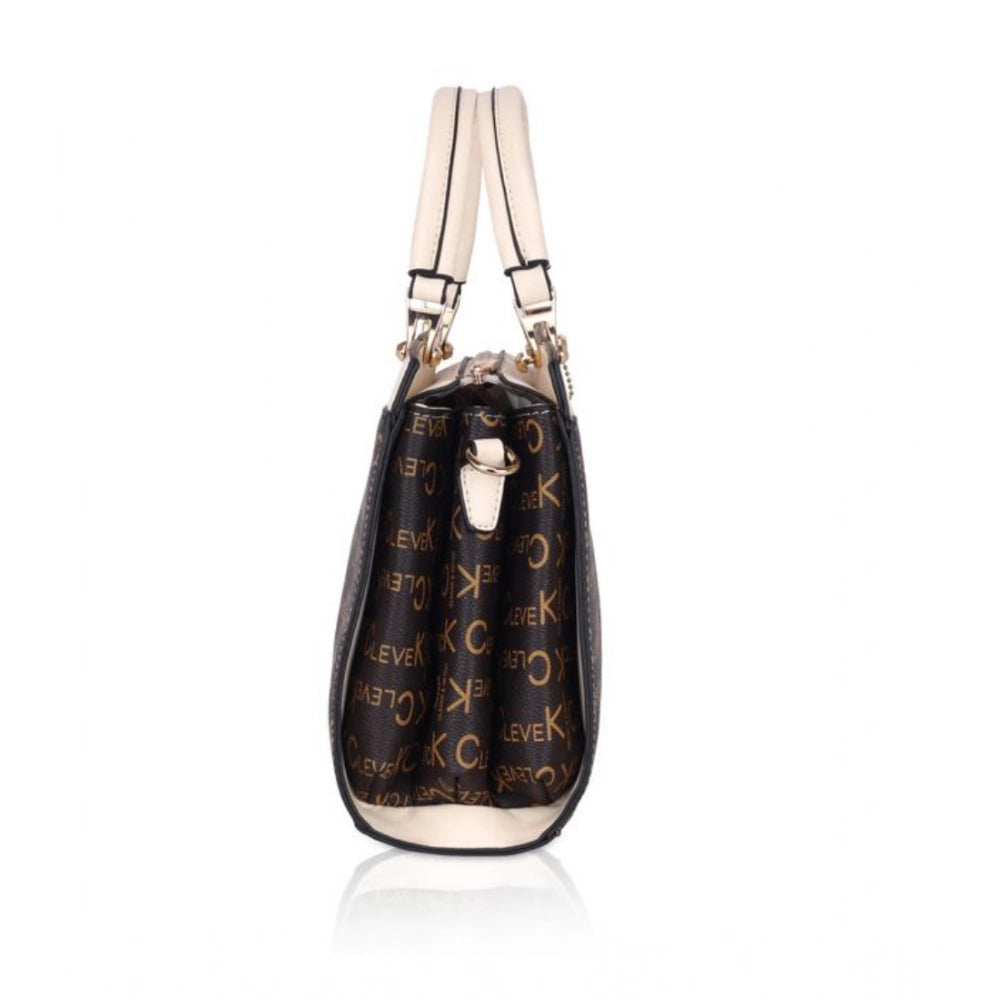 Women’s Printed Faux Leather Handbag – Elegant Everyday Carry