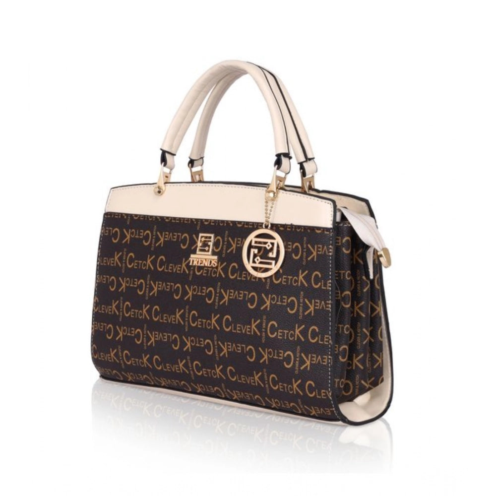 Women’s Printed Faux Leather Handbag – Elegant Everyday Carry