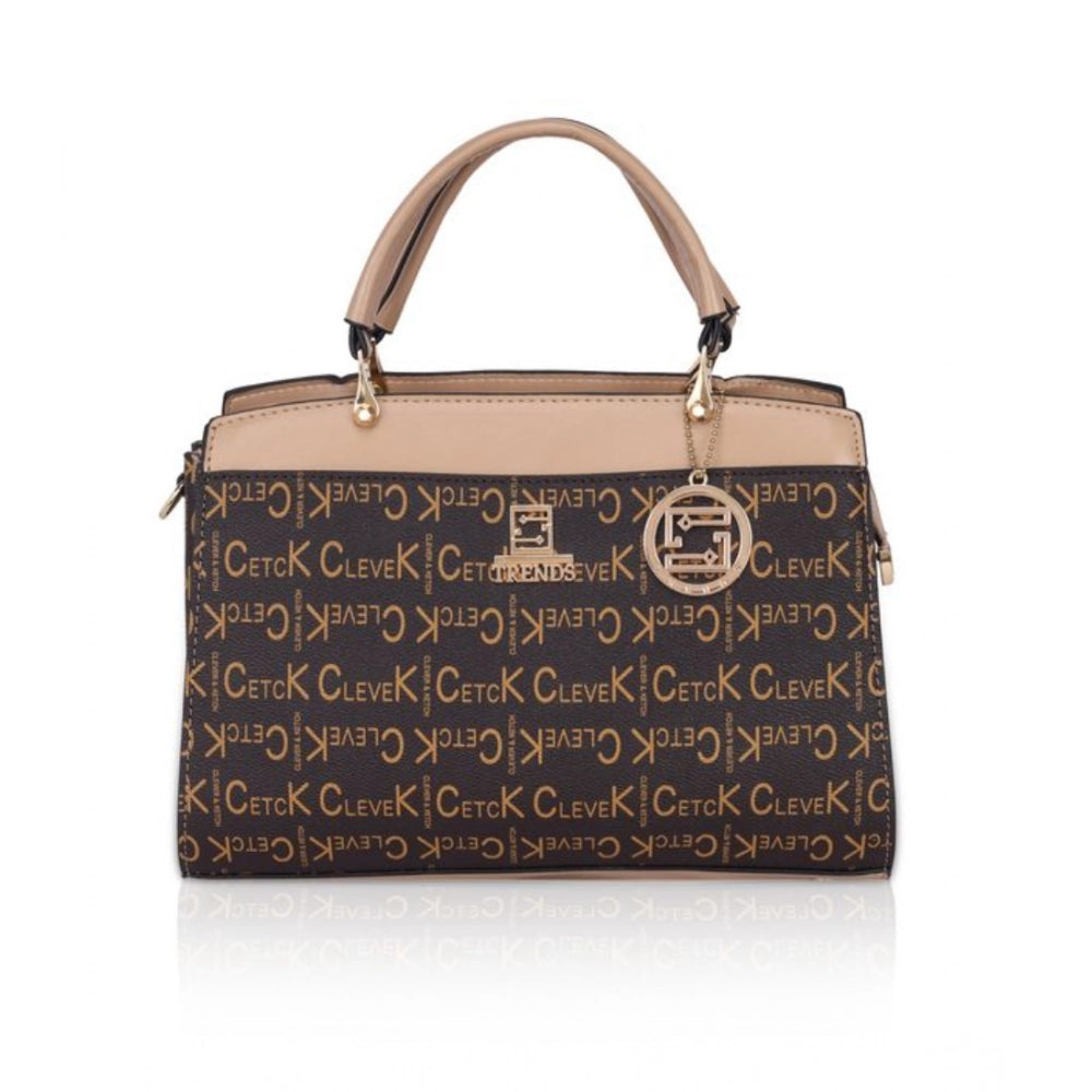 Women’s Printed Faux Leather Handbag – Elegant Everyday Carry