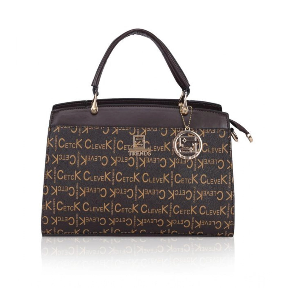 Women’s Printed Faux Leather Handbag – Elegant Everyday Carry