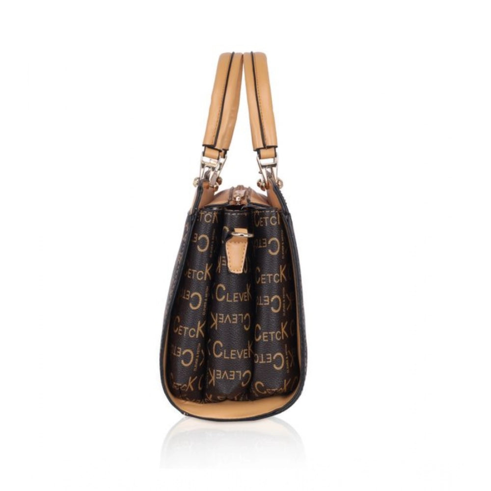 Women’s Printed Faux Leather Handbag – Elegant Everyday Carry