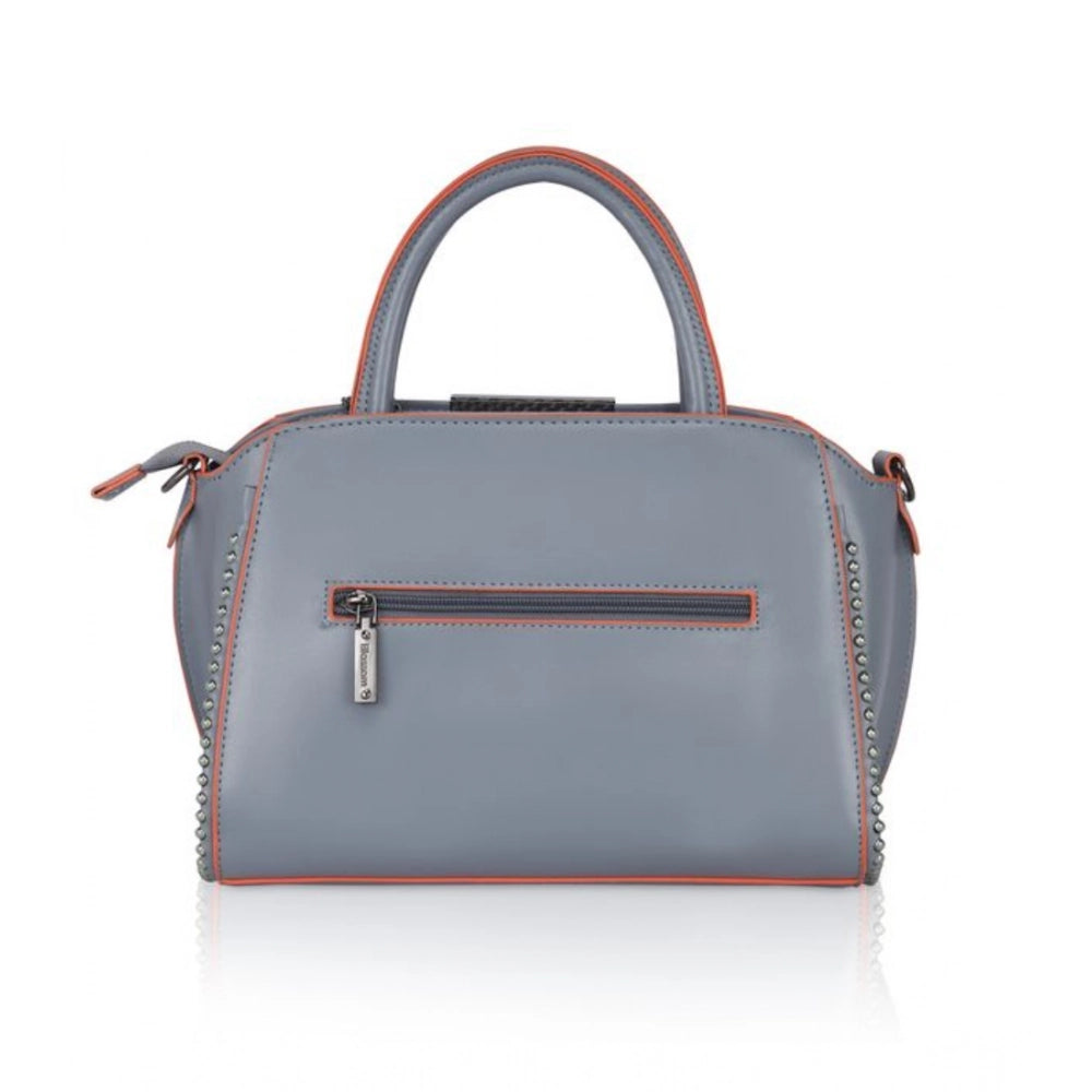 Women’s Faux Leather Beaded Handbag – Statement Style with Dual Handles