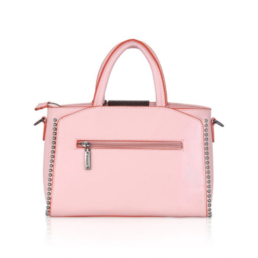Women’s Faux Leather Beaded Handbag – Statement Style with Dual Handles