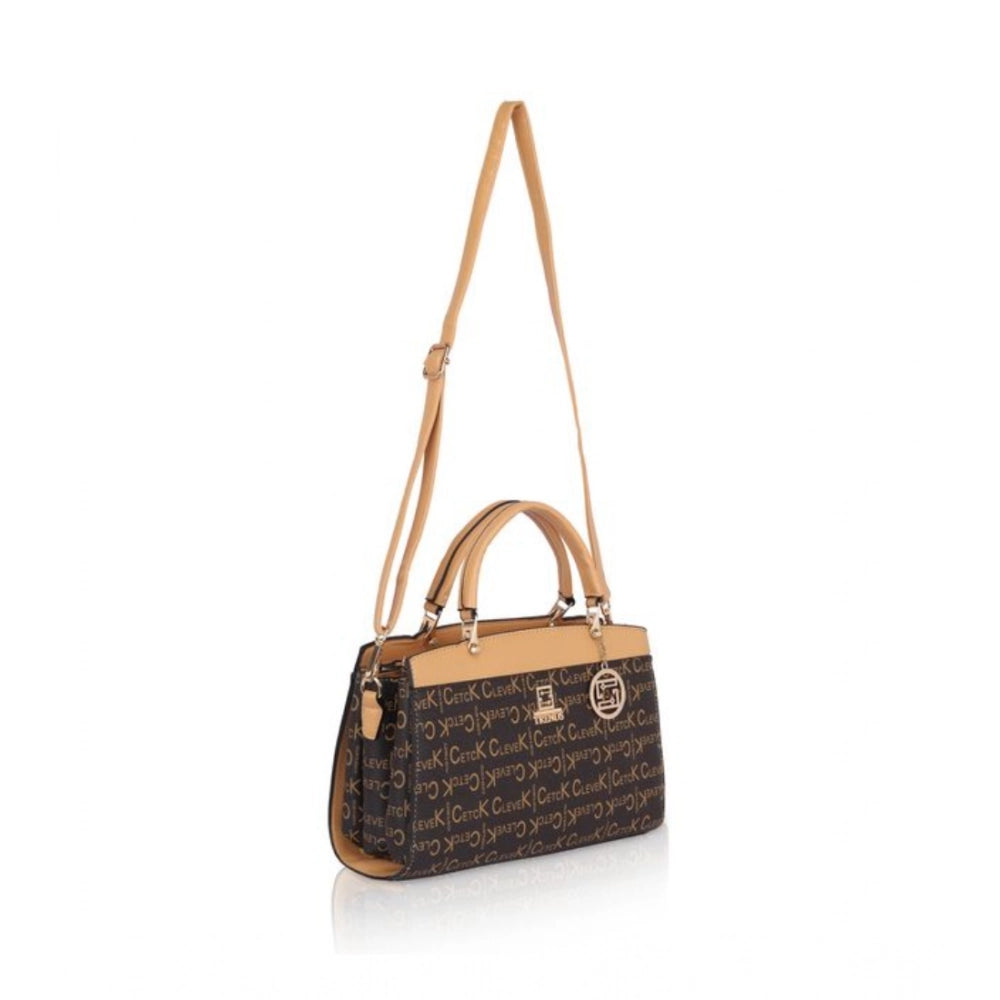 Women’s Printed Faux Leather Handbag – Elegant Everyday Carry