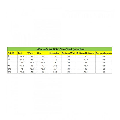 Generic Women's Silk Embroidered 3/4th Sleeve Round Readymade Kurti With Palazzo Pant and Dupatta Set (Pista)
