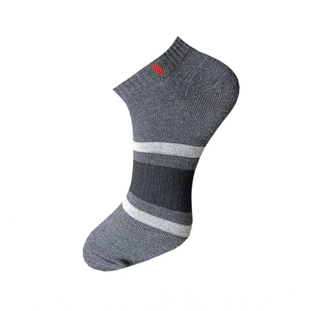 Generic 3_Pair Set Unisex Casual Cotton Printed Ankle Length Socks (Multicolor)