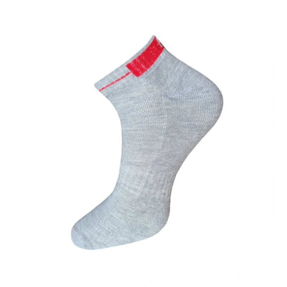 Generic 3_Pair Set Unisex Casual Cotton Solid Ankle Length Socks (Multicolor)