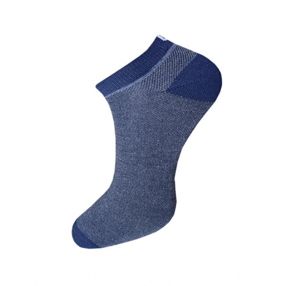Generic 3_Pair Set Unisex Casual Cotton Solid Ankle Length Socks (Multicolor)