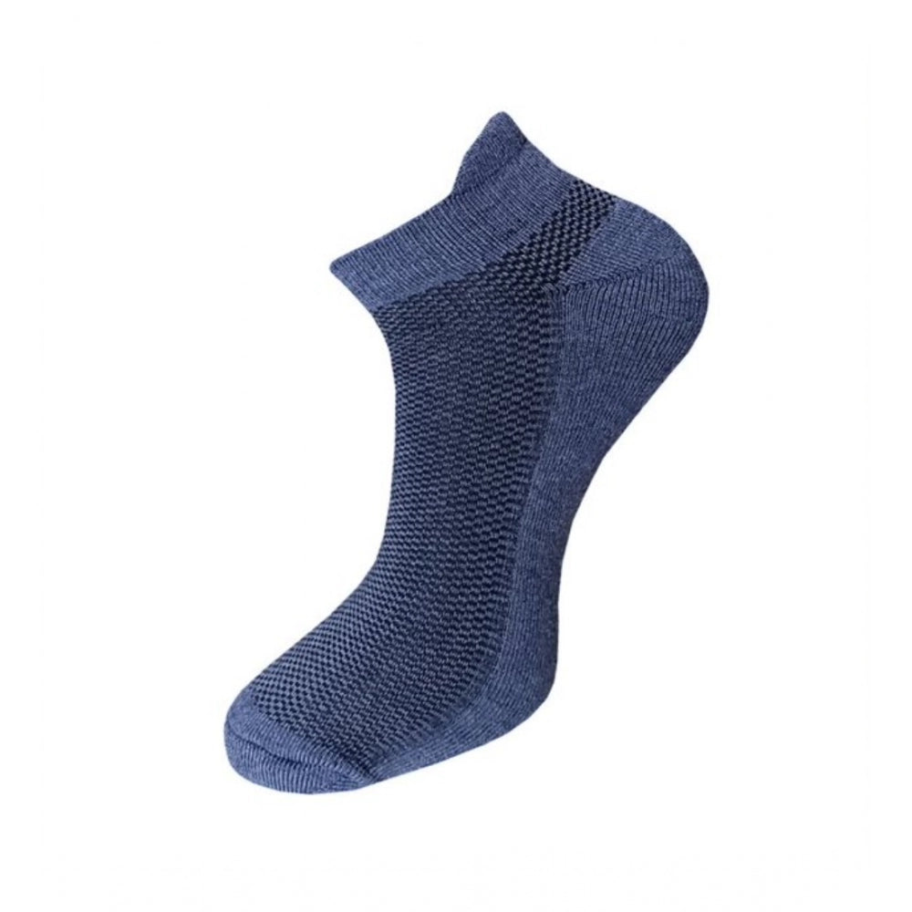 Generic 3_Pair Set Unisex Casual Cotton Solid Ankle Length Socks (Multicolor)