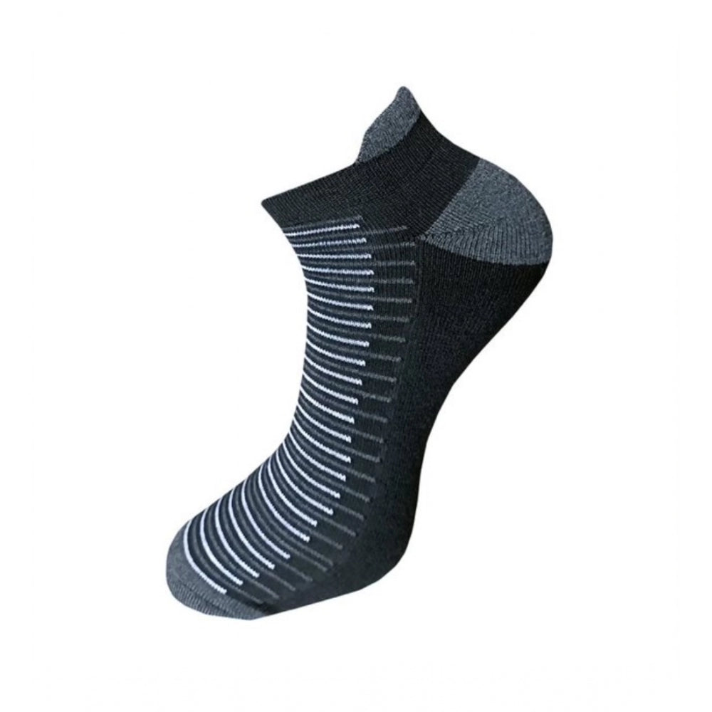 Generic 3_Pair Set Unisex Casual Cotton Striped Ankle Length Socks (Multicolor)