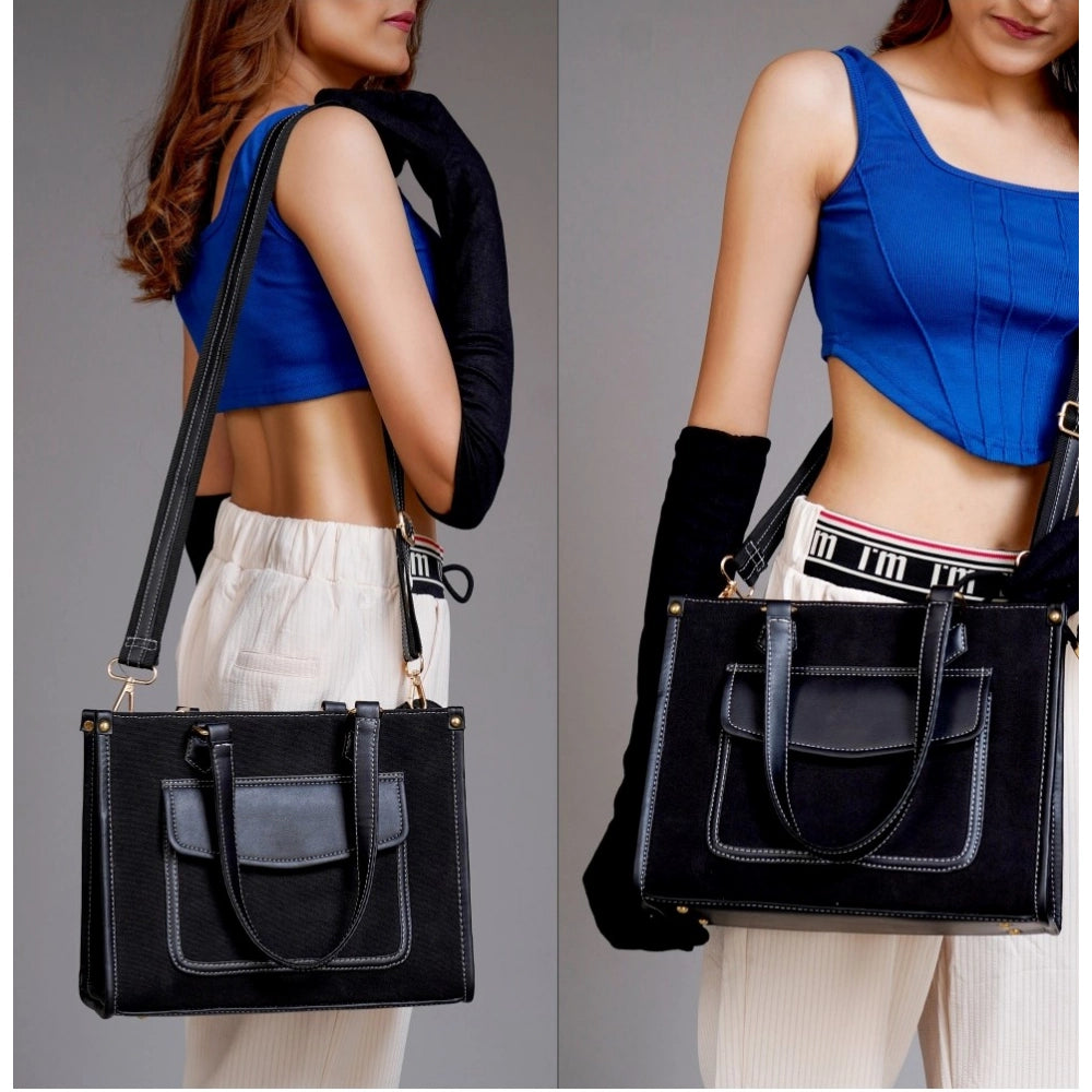 Women’s Faux Leather Structured Handbag – Elegant Everyday Carry