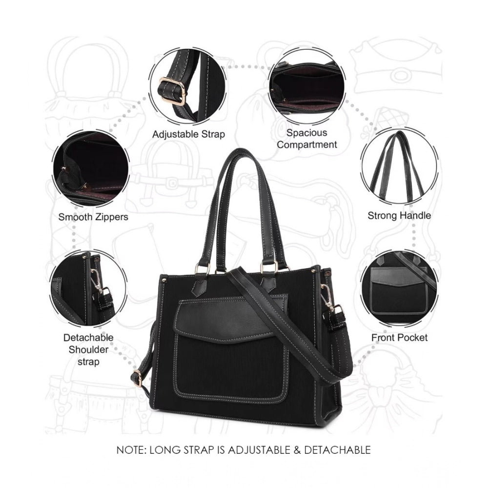 Women’s Faux Leather Structured Handbag – Elegant Everyday Carry