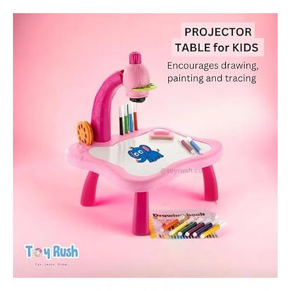 Generic Plastic Drawing Projector Table For Kids (Multicolor )