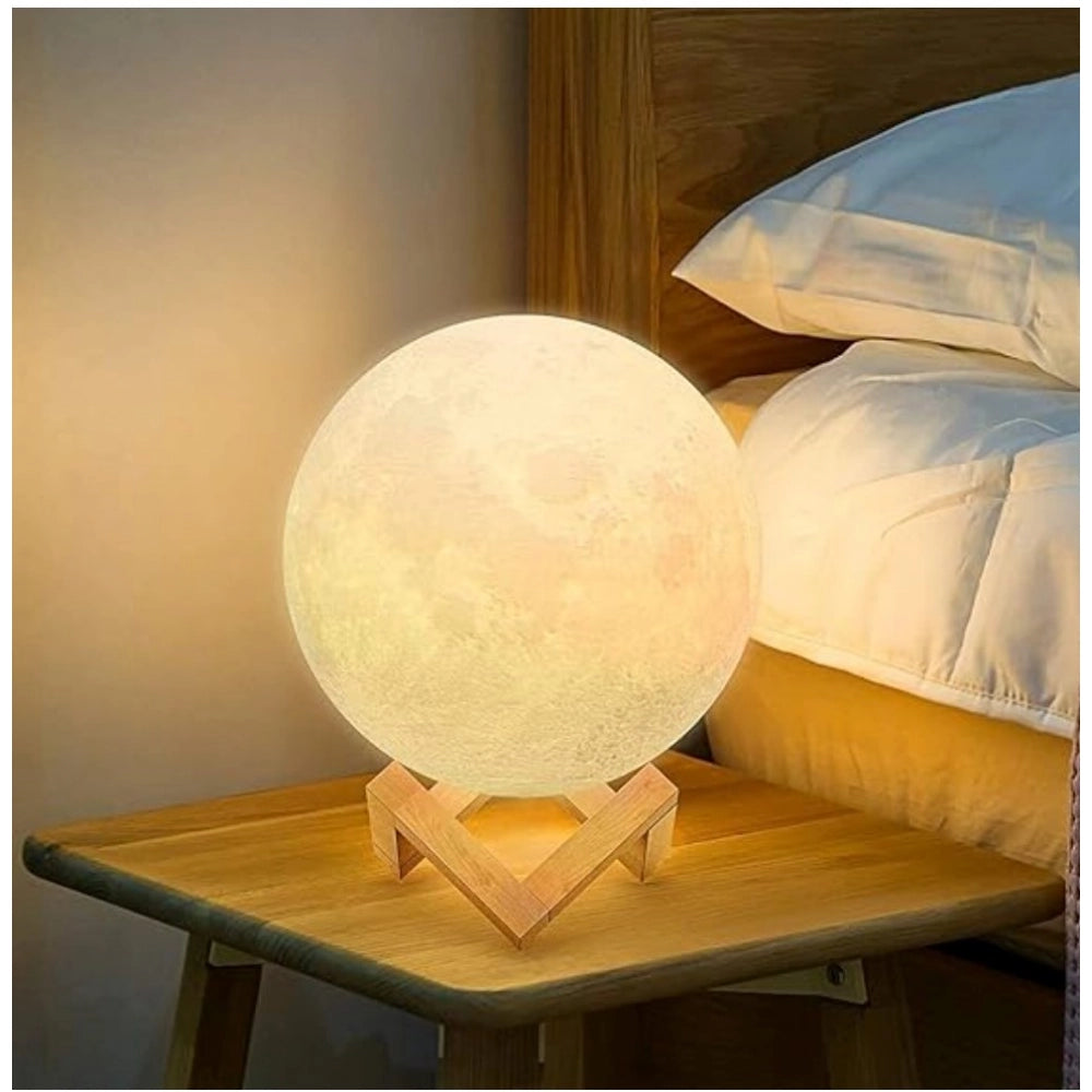 Generic Plastic 3D Moon Night Lamp (Multicolor )