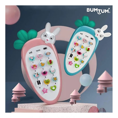 Generic Plastic Rabit Mobile Phone Toy For Kids With Music And Light Early Educational Smart Phone (Multicolor )