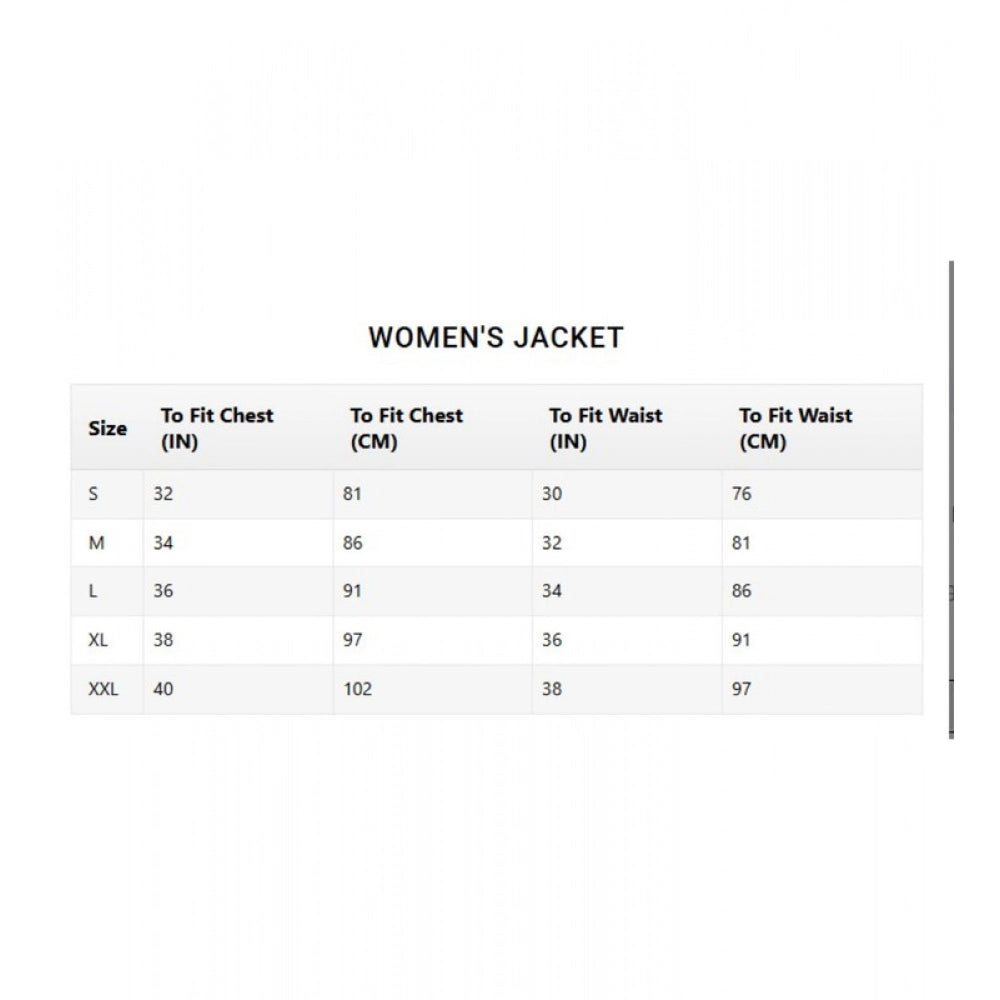 Generic Women's Denim Solid Long Sleeve Jacket (Black)