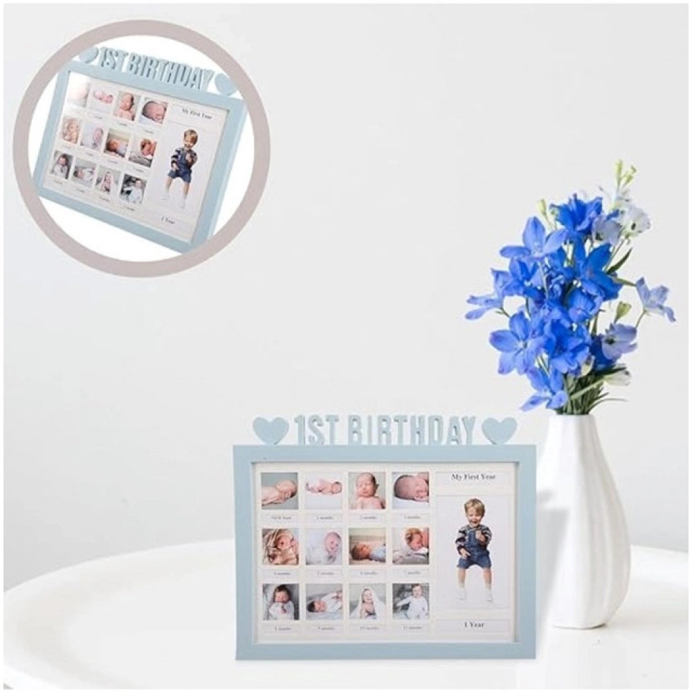 Generic Acrylic First Year Baby Photo Frame (Multicolor)