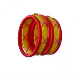 Lemon Yellow With red Border