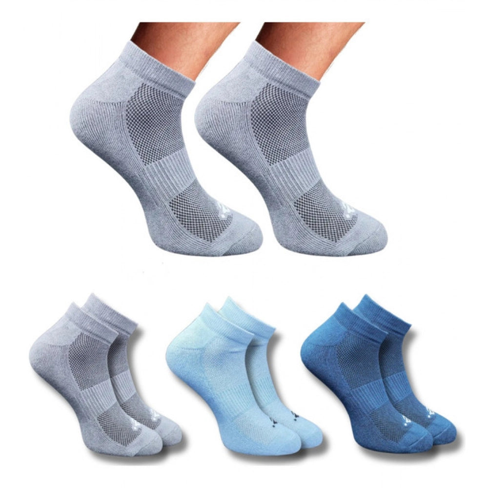 Generic 3_Pair Set Unisex Casual Cotton Printed Low Cut Socks (Multicolor)