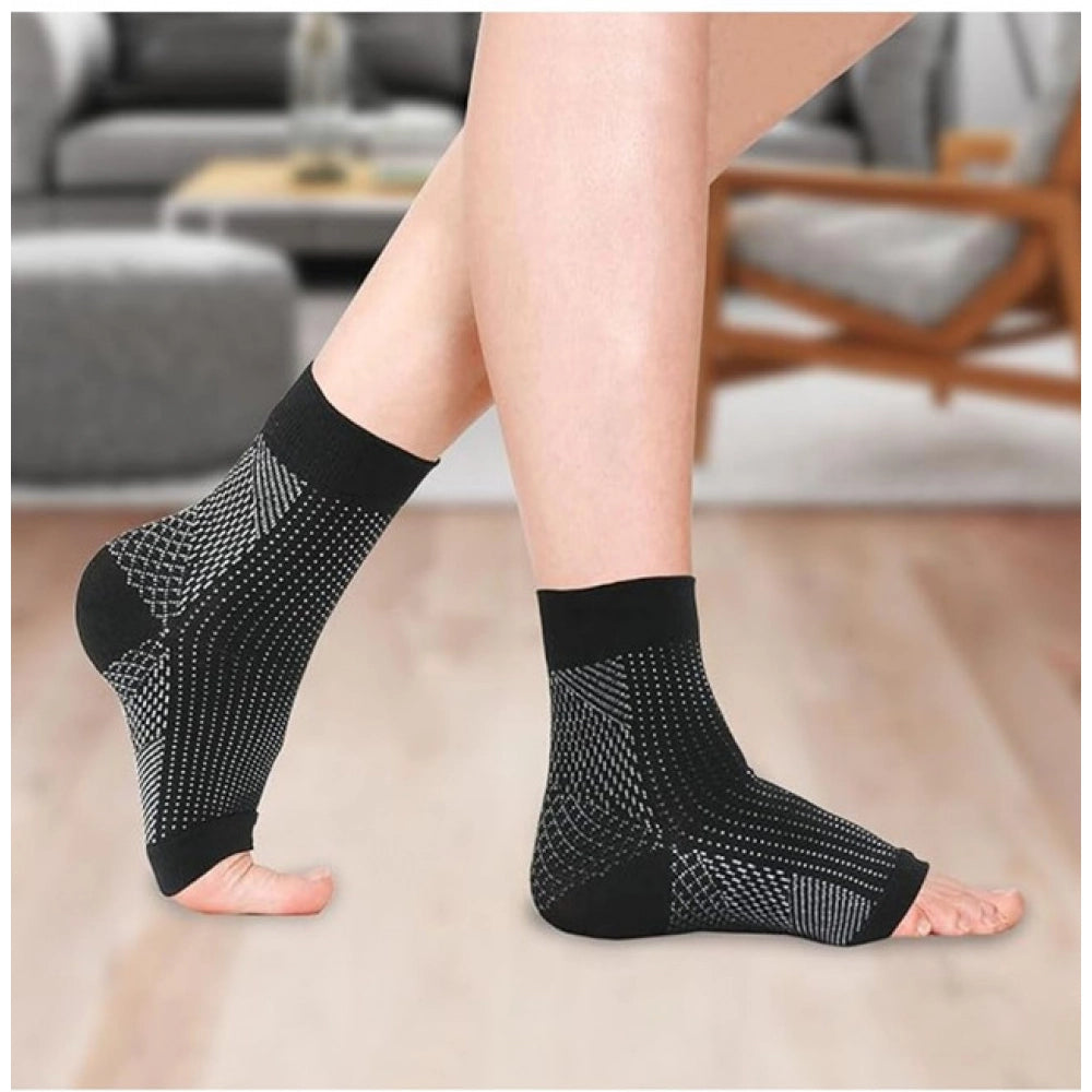 Generic 3_Pair Set Unisex Casual Cotton Printed Ankle Length Support Socks (Multicolor)