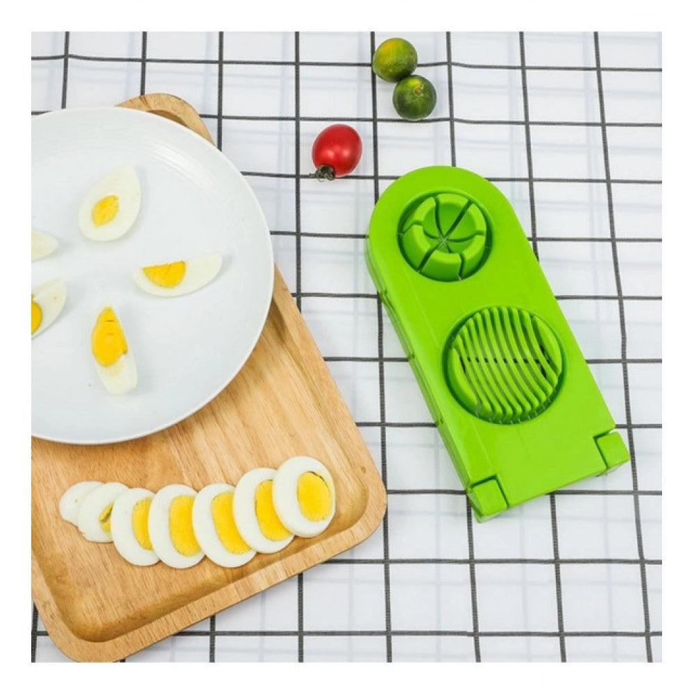 Generic Pack of 2_2-in-1 Egg And Mushroom Slicer – (Color: Assorted )