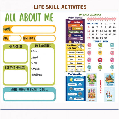 Generic Montessori Busy Book – Early Learning Activity Set (2–4 Years, Multicolor)