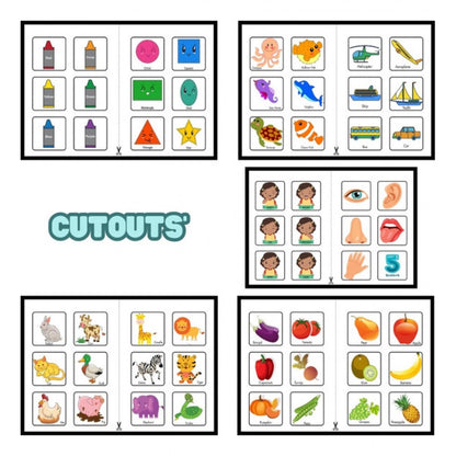 Generic Montessori Busy Book – Early Learning Activity Set (2–4 Years, Multicolor)