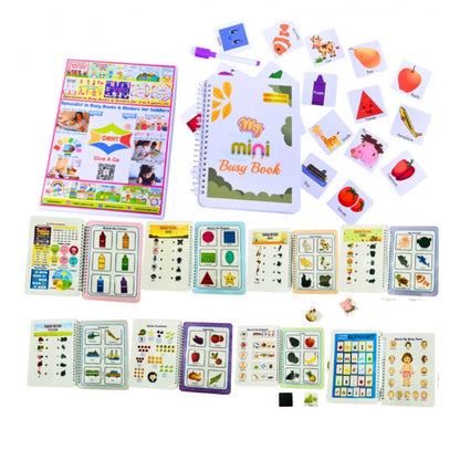 Generic Montessori Busy Book Benefits– Complete Early Learning Activity Book (2–4 Years, Multicolor)