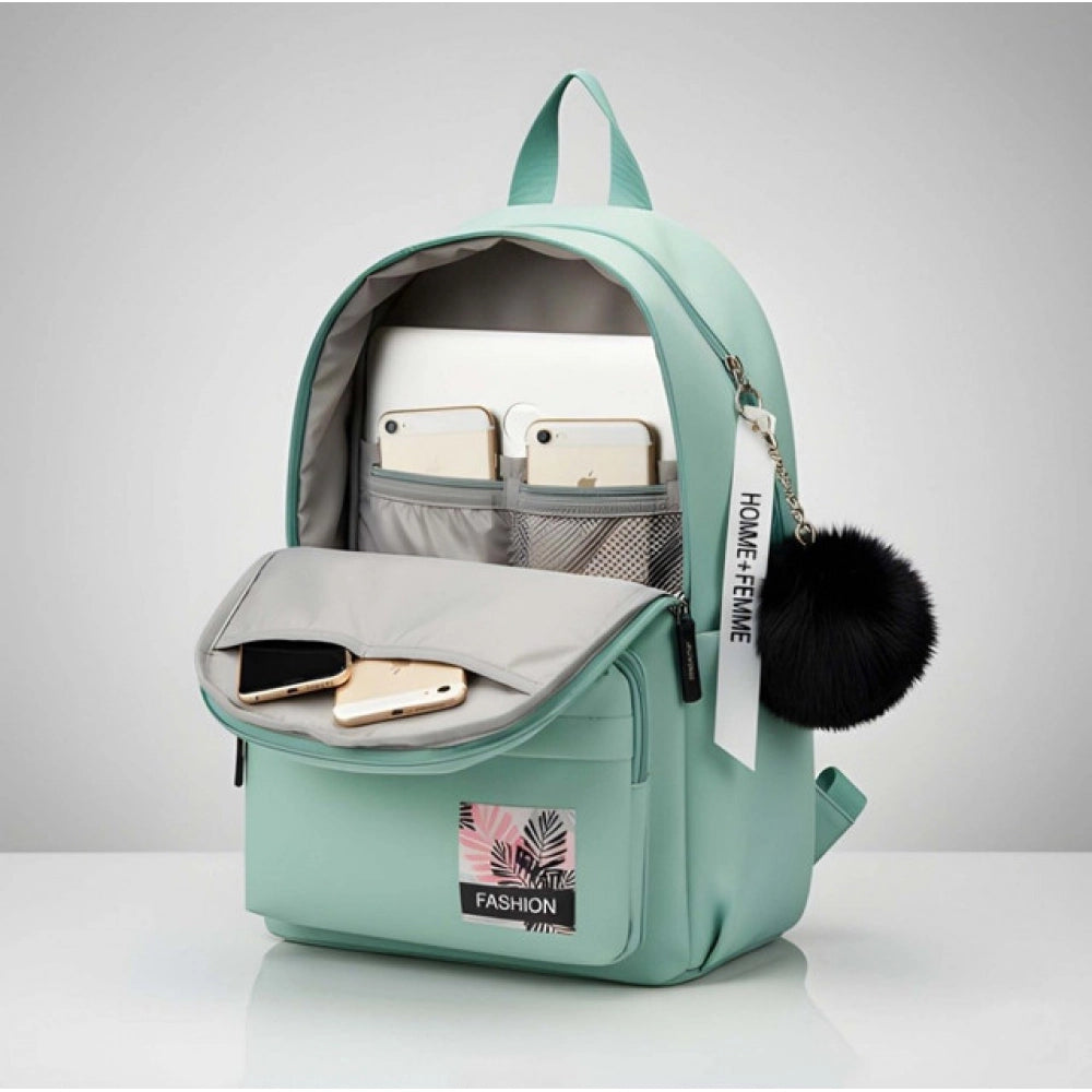 Urban Everyday Leather Backpack – Multi-Colour Zipper Backpack