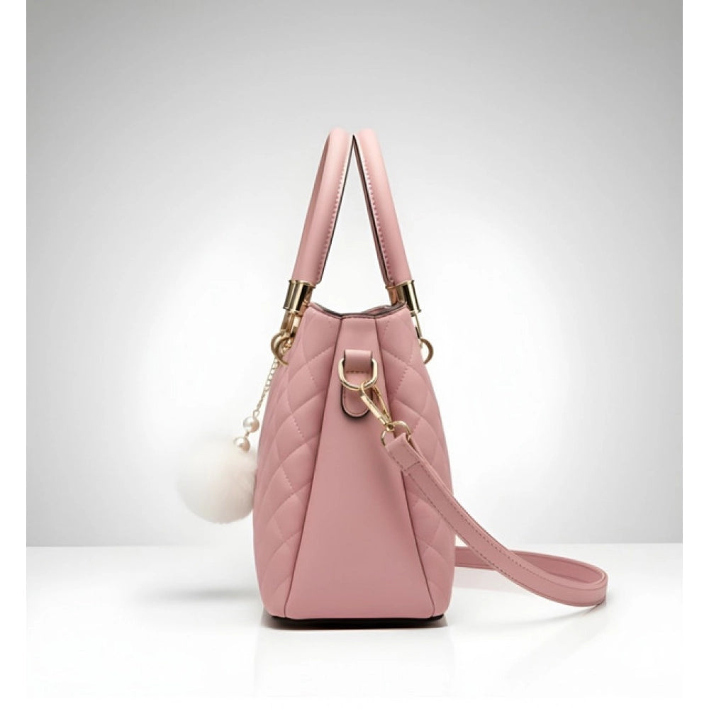 Luna Multi-Colour PU Leather Handbag – Structured Carryall with Shoulder Strap