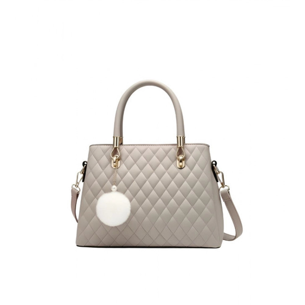 Luna Multi-Colour PU Leather Handbag – Structured Carryall with Shoulder Strap