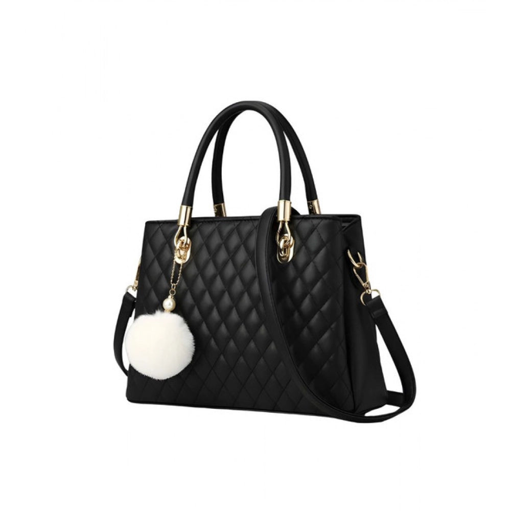 Luna Multi-Colour PU Leather Handbag – Structured Carryall with Shoulder Strap