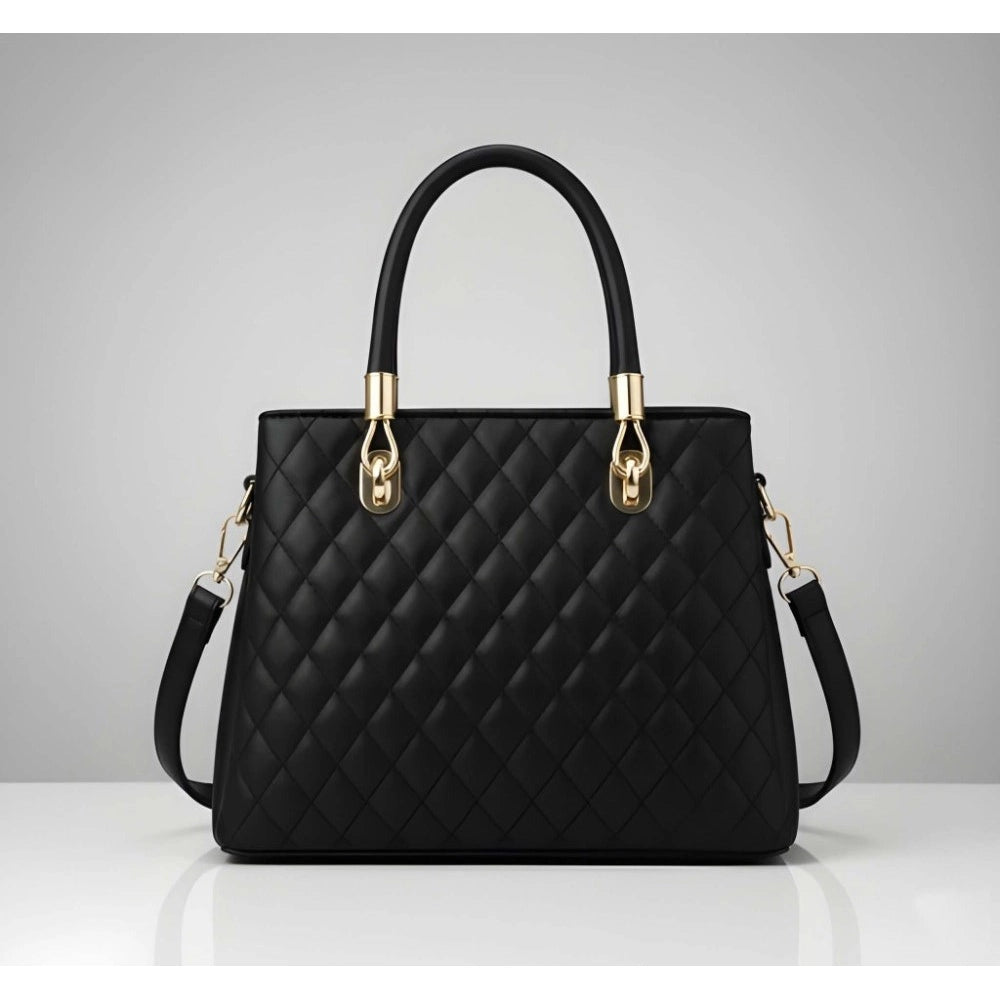 Luna Multi-Colour PU Leather Handbag – Structured Carryall with Shoulder Strap